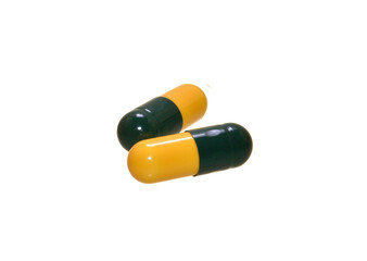 pills isolated on white background