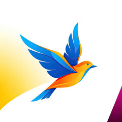 vector illustration of an abstract bird