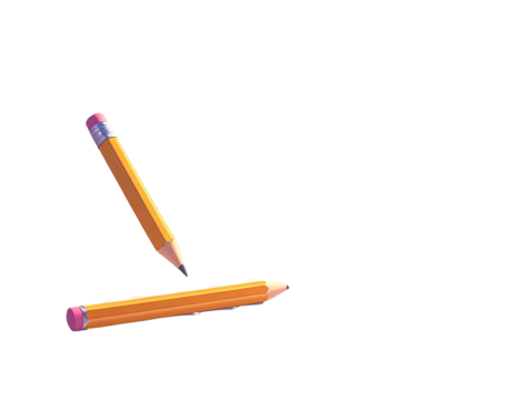 3d edit file. paperwork improve. document with a pencil. 3d illustration