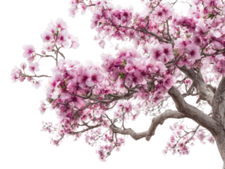 Close-up of a blossoming pink magnolia tree