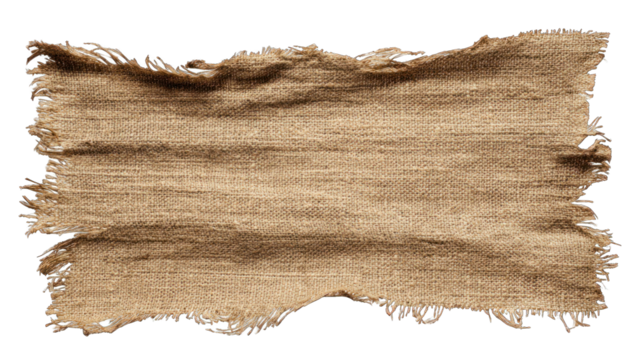 Faded, frayed fabric banner