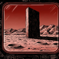 desert landscape in the morning