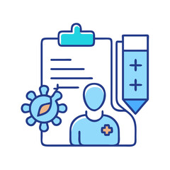 Medical consultation design illustration for disease control and protection