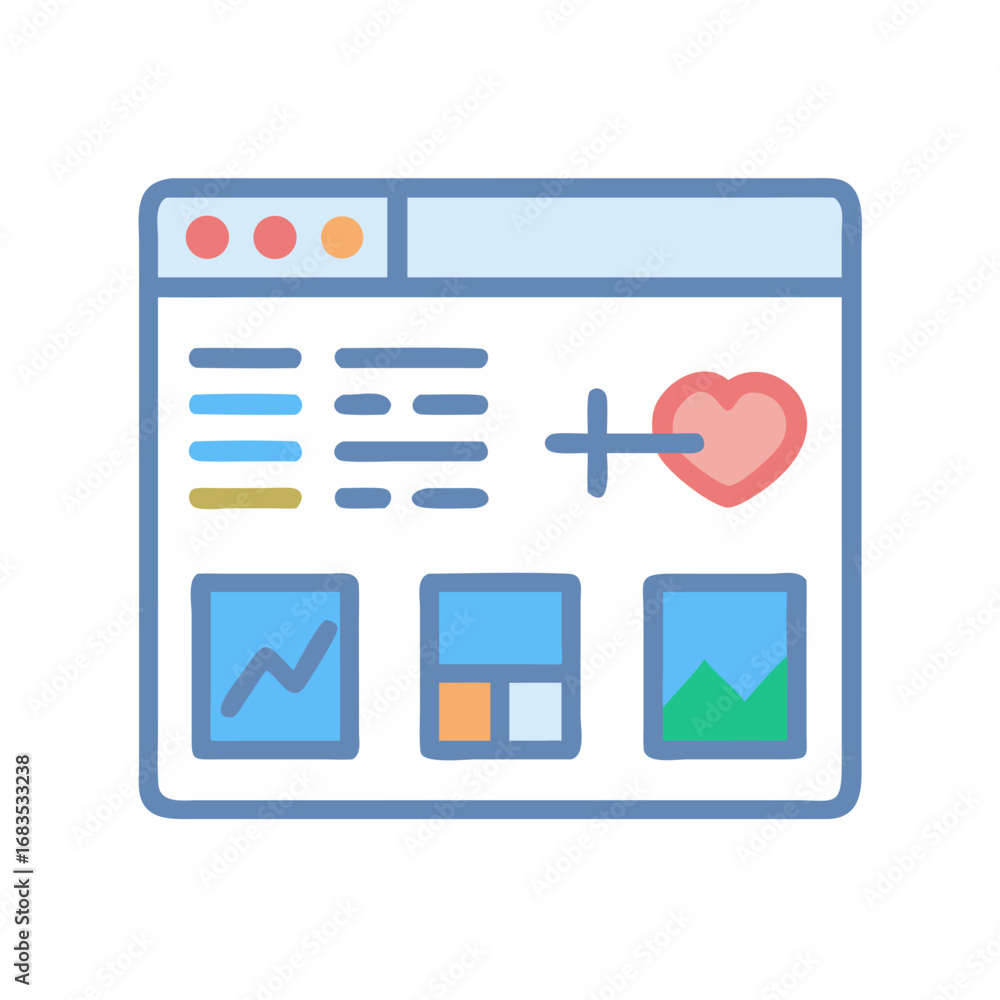 Poster dashboard interface design with health and data analysis