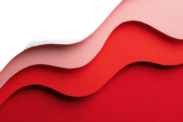 Abstract layered wavy paper design