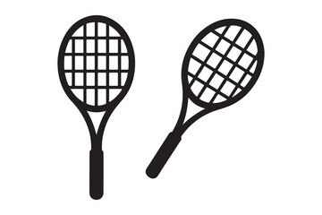 Black tennis racket vector, tennis racket art, tennis racket vector art design, Vector of tennis racket art, tennis racket isolated