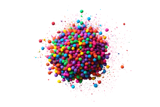 Colorful cluster explosion