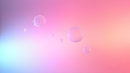Abstract thought bubbles floating against a gradient background, representing creativity.