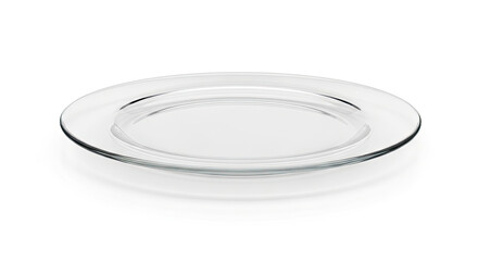 empty glass jar isolated