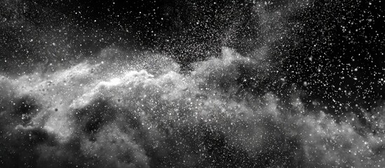 Gray scale image of a nebula