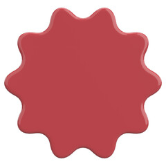 Price tag. Price label. 3D illustration.