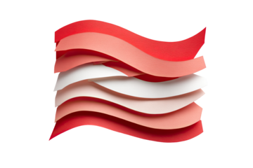 Abstract wavy flag design