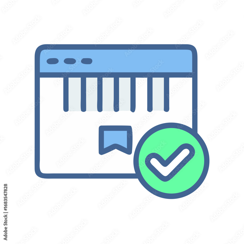 Poster confirmed website update with checkmark on a web page