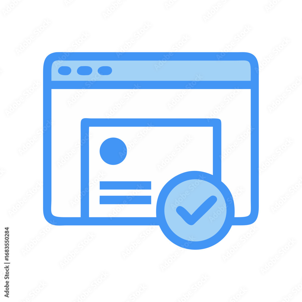 Poster website confirmation interface icon design for user experience