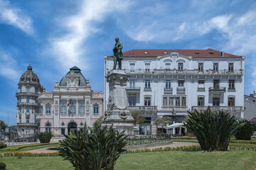 Coimbra, beautiful city in Portugal, typical houses in the historical center
