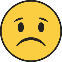 Fototapeta premium A captivating depiction of a pixelated sad face, rendered in a simple yet effective style. 