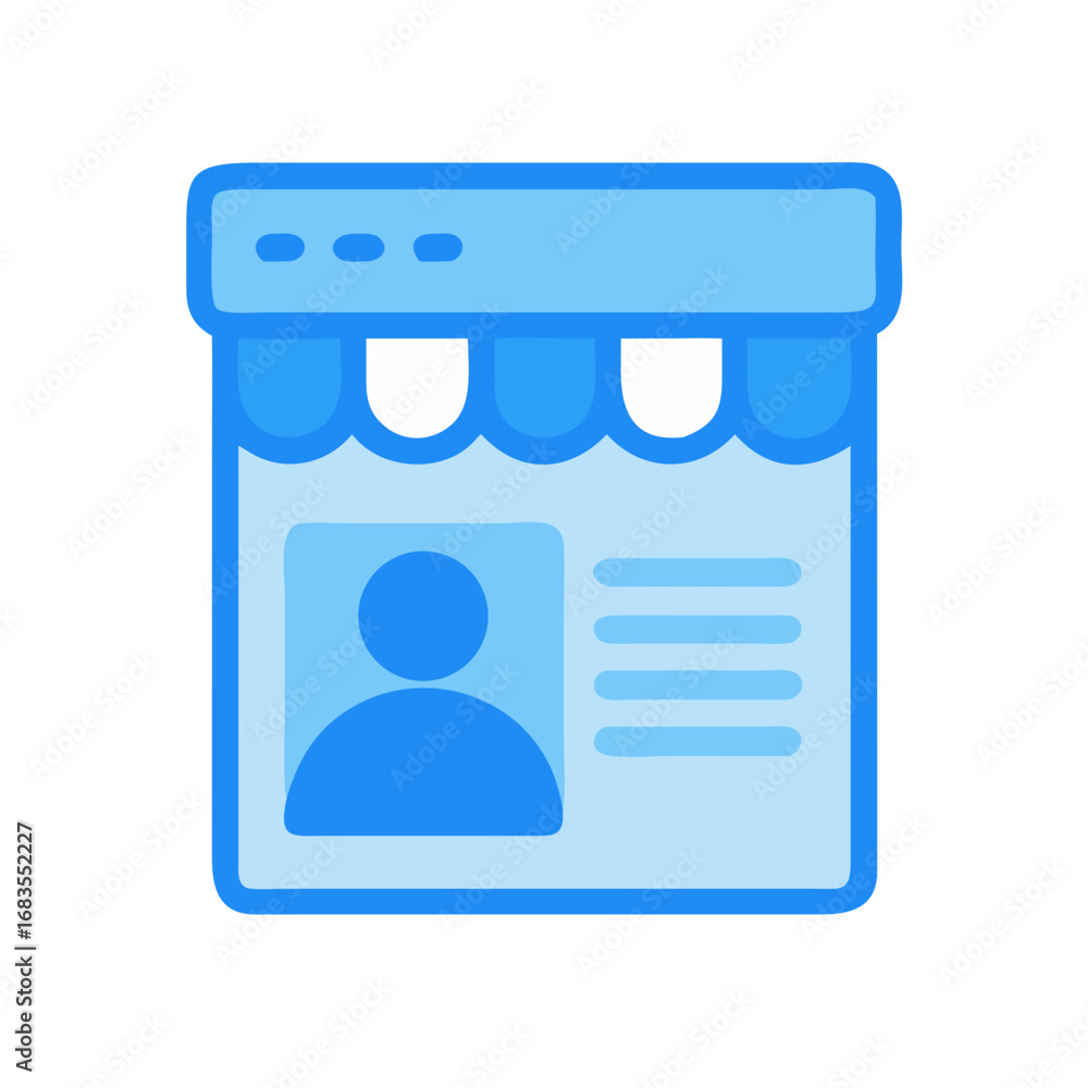 Poster e-commerce store website storefront front page layout design