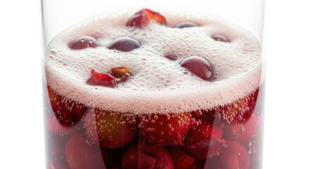 strawberry in a glass