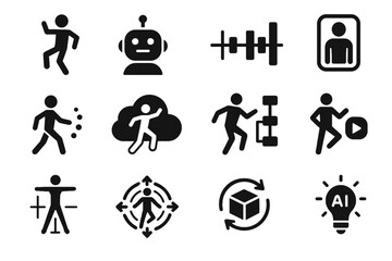 Generator icon arrow ai assistant choreography tracking tools timeline vector dance
