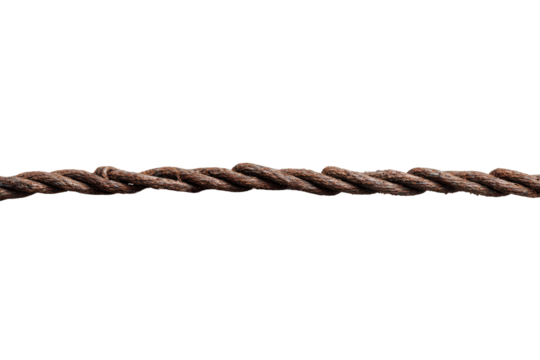 Close-up of a thick, twisted rope