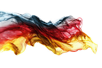 Abstract flowing flag colors