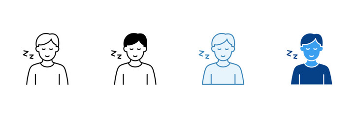 Sleep  Icon Set Multiple Style Collection