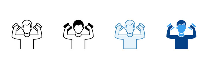 Exercise  Icon Set Multiple Style Collection