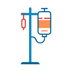 Medical IV Drip Illustration for Healthcare and Treatment