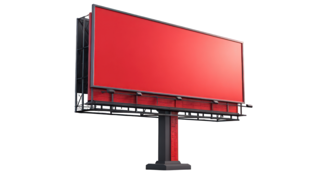 Red billboard, digital display