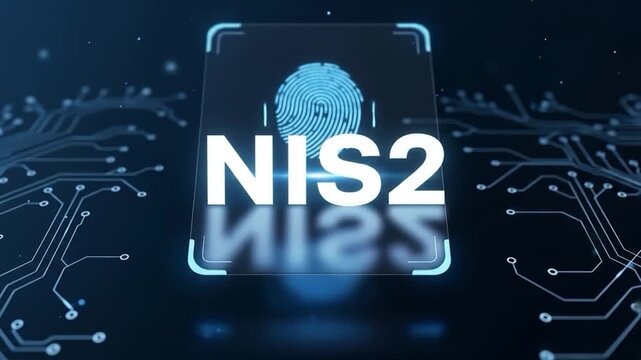 NIS2 digital interface with fingerprint and circuit board