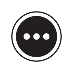 three dots icon. Element of minimalistic icon for mobile concept and web apps. Signs and symbols collection icon for websites, web design, mobile app 