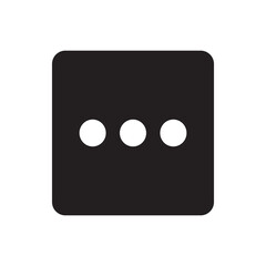 More vertical icon. Three dots button symbol modern, simple, vector, icon for website design, mobile app .Vector Illustration 