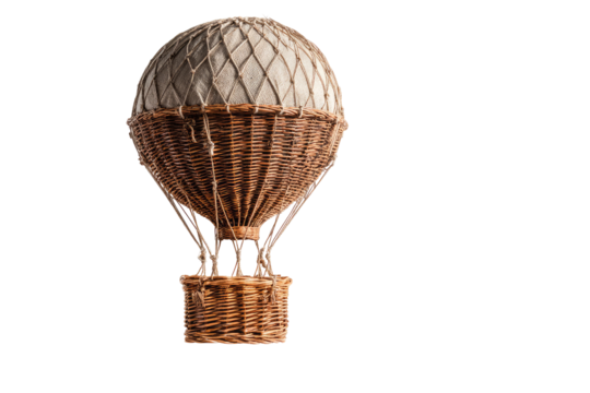 Vintage-style decorative hot air balloon - Powered by Adobe