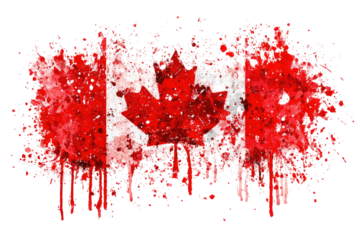 Abstract Canada Flag