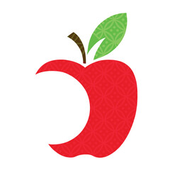 3d apple design template fruit vector eps  