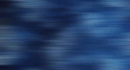 Deep blue horizontal motion blur background with soft cloudy light patterns abstract