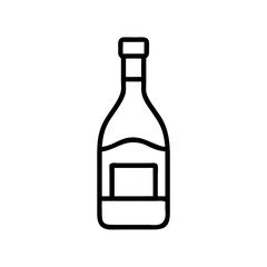 Vector art of wine bottle with label, perfect for showcasing your brand or design in a clean and modern way for any occasion