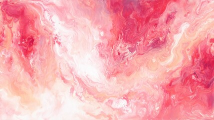 Fototapeta premium Abstract acrylic paint in coral and cream tones, elegant artistic texture, high-resolution modern background wallpaper for creative design.
