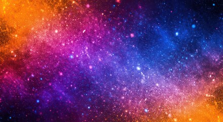 Fototapeta premium A stunning abstract representation of the cosmos unfolds, where vivid galaxies collide. The scene pulsates with an energy of creation and beauty.