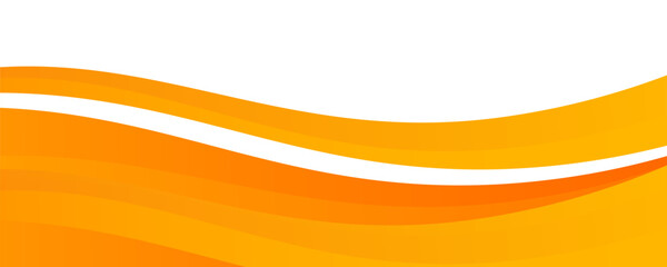 orange and white business wave banner background. overlapping vector waves background. presentation in poster,web