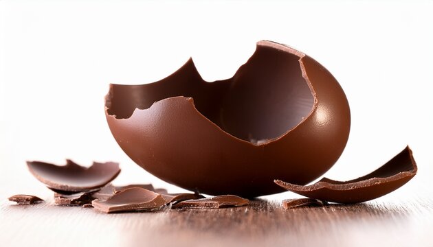 broken chocolate egg