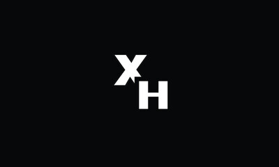 Obraz premium XH,HX,X,H,H,X abstract, letters, logo, monogram, style, symbols, ambitions, icons, 