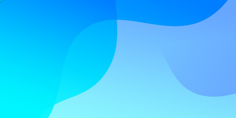 Abstract illustration background of curved waves in a blue gradient.