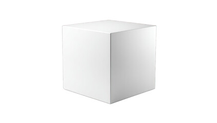 Fototapeta premium Simple white cube