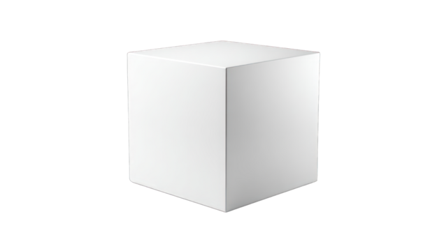 Simple white cube