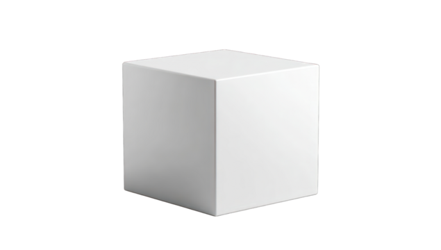 A simple white cube