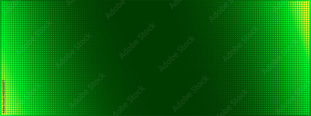 Poster led green screen featuring rgb pixels and lcd panel texture. digital grid pattern for video backgrou