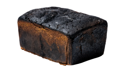 Overly-brown loaf of bread