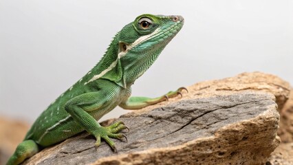 Fototapeta premium Knight Anole on studio background