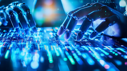 Robotic Hands Interacting with Digital Data Streams